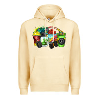 Pina Colada monster truck coffee cups Premium Hoodie - Zillion Design Studio