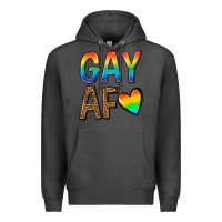 Charcoal Heather gay af Premium Hoodie - texasbilliewilder