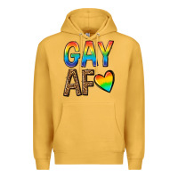 Mustard gay af Premium Hoodie - texasbilliewilder