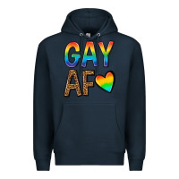 Navy gay af Premium Hoodie - texasbilliewilder