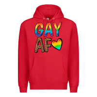 Red gay af Premium Hoodie - texasbilliewilder