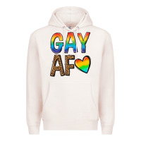 Pale Pink gay af Premium Hoodie - texasbilliewilder