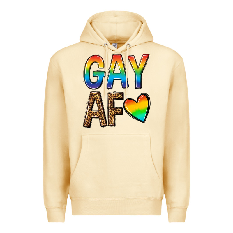 Gay Af Premium Hoodie by texasbilliewilder | Teevron