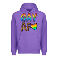 Purple gay af Premium Hoodie - texasbilliewilder
