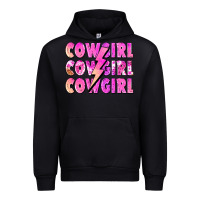 Black cowgirl cowgirl lightning bolt Urban Hoodie - Zillion Design Studio