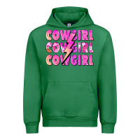 Emerald cowgirl cowgirl lightning bolt Urban Hoodie - Zillion Design Studio