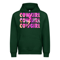 Forest Green cowgirl cowgirl lightning bolt Urban Hoodie - Zillion Design Studio