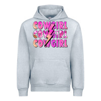 Heather Grey cowgirl cowgirl lightning bolt Urban Hoodie - Zillion Design Studio