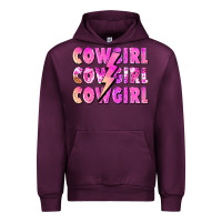 Mauve Wine cowgirl cowgirl lightning bolt Urban Hoodie - Zillion Design Studio