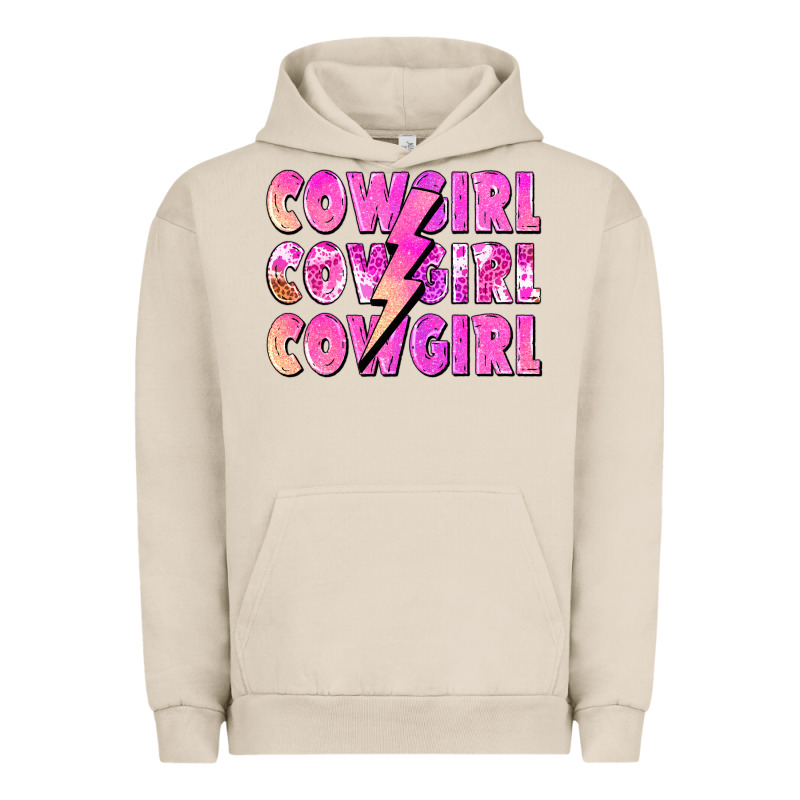 Cowgirl Cowgirl Lightning Bolt Urban Hoodie by Zillion Design Studio | Teevron
