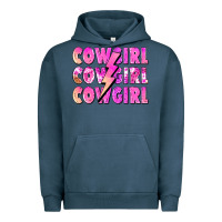 Pigment Midnight Navy cowgirl cowgirl lightning bolt Urban Hoodie - Zillion Design Studio