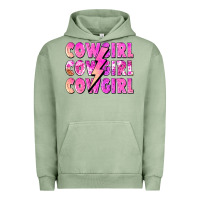 Pigment Oil Green cowgirl cowgirl lightning bolt Urban Hoodie - Zillion Design Studio