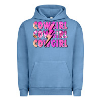 Pigment Pebble Blue cowgirl cowgirl lightning bolt Urban Hoodie - Zillion Design Studio