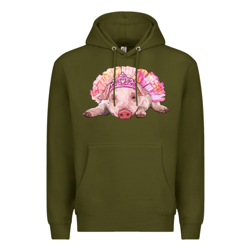 Balerina Baby Pig With Tutu Premium Hoodie by RanaPortraitStore | Teevron