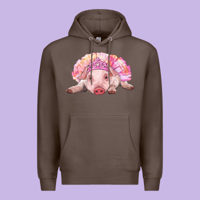Balerina Baby Pig With Tutu Premium Hoodie Designed By Ranaportraitstore