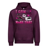 Mauve Wine i can totally make that Urban Hoodie - texasbilliewilder