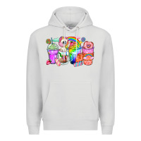 Dove Grey unicorn coffee cups Premium Hoodie - Zillion Design Studio
