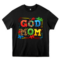Black autism god mom Heavy Core Tee - LillyAllenDesigns