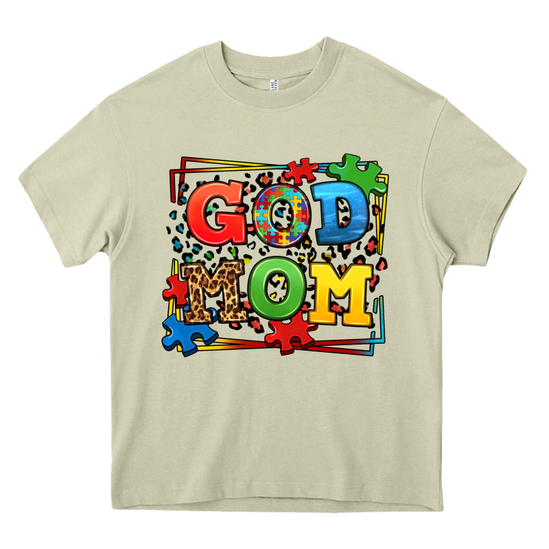 Autism God Mom Heavy Core Tee by LillyAllenDesigns | Teevron