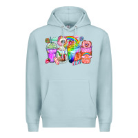 Blue Mist unicorn coffee cups Premium Hoodie - Zillion Design Studio