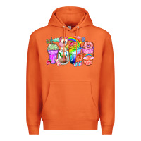 Carrot unicorn coffee cups Premium Hoodie - Zillion Design Studio