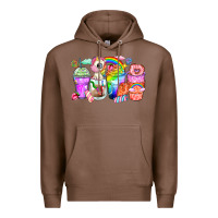 Chestnut unicorn coffee cups Premium Hoodie - Zillion Design Studio