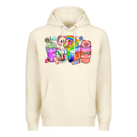 Sandshell unicorn coffee cups Premium Hoodie - Zillion Design Studio