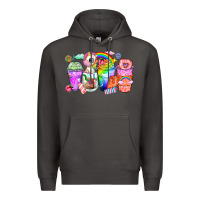 Smoke unicorn coffee cups Premium Hoodie - Zillion Design Studio