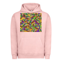 Pigment Salmon Mardi gras king cake Urban Hoodie - RanaPortraitStore
