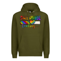 Army Green gay pride loading lgbtq Premium Hoodie - texasbilliewilder