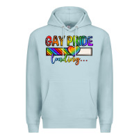 Blue Mist gay pride loading lgbtq Premium Hoodie - texasbilliewilder