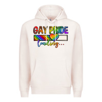 Pale Pink gay pride loading lgbtq Premium Hoodie - texasbilliewilder