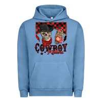 Pigment Pebble Blue cowboy killer Urban Hoodie - Zillion Design Studio