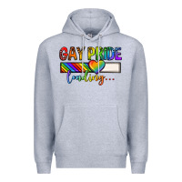 Heather Grey gay pride loading lgbtq Premium Hoodie - texasbilliewilder