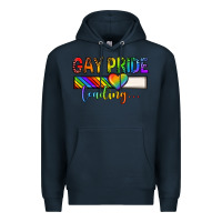 Navy gay pride loading lgbtq Premium Hoodie - texasbilliewilder