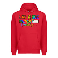 Red gay pride loading lgbtq Premium Hoodie - texasbilliewilder