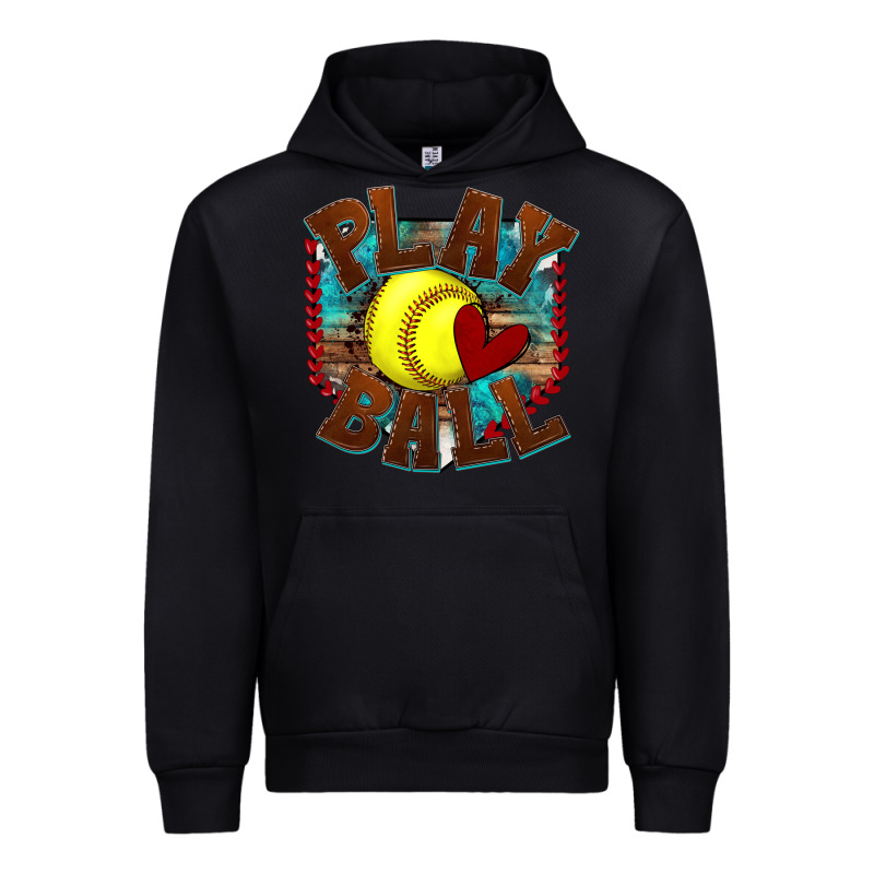 Play Ball Softball Urban Hoodie by texasbilliewilder | Teevron