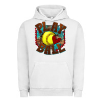 Pigment Lunar Rock play ball softball Urban Hoodie - texasbilliewilder