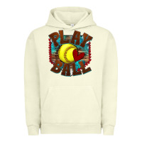 Pigment Pistachio play ball softball Urban Hoodie - texasbilliewilder