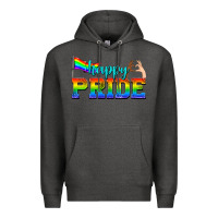 Charcoal Heather happy pride Premium Hoodie - texasbilliewilder