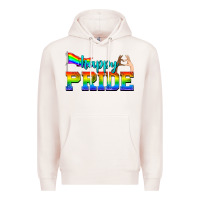 Pale Pink happy pride Premium Hoodie - texasbilliewilder