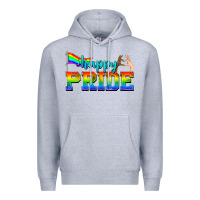 Heather Grey happy pride Premium Hoodie - texasbilliewilder
