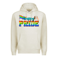 Oatmeal Heather happy pride Premium Hoodie - texasbilliewilder