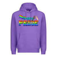 Purple happy pride Premium Hoodie - texasbilliewilder