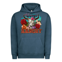 Pigment Midnight Navy always ranchy Urban Hoodie - Zillion Design Studio