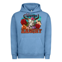 Pigment Pebble Blue always ranchy Urban Hoodie - Zillion Design Studio