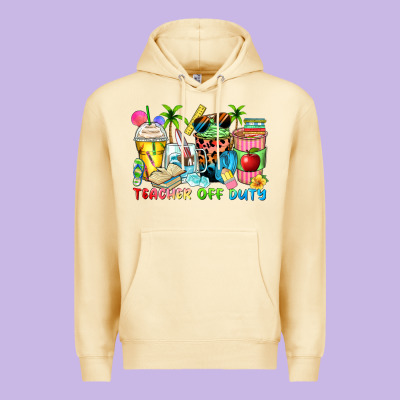 Teacher Off Duty Coffee Cups Premium Hoodie Designed By Zillion Design Studio