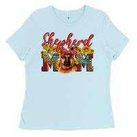Baby Blue german shepherd mom Ladies Tee - Artiststas