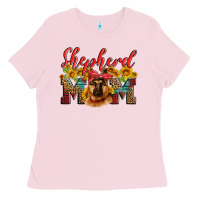 Bubblegum Pink german shepherd mom Ladies Tee - Artiststas