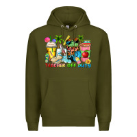 Army Green teacher off duty coffee cups Premium Hoodie - Zillion Design Studio